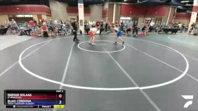 119 lbs Cons. Semi - Sigmar Solaas, 3F Wrestling vs Elias Cordova, Texas Takedown Academy