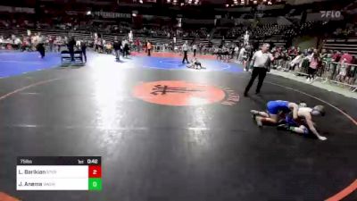 75 lbs Consi Of 8 #1 - Luke Barikian, Sterling vs Jayden Anema, Washington Y