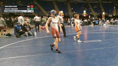 82 lbs Quarterfinal - Grayden Paris, Chestnut Ridge vs Rocco Creazzo, Nazareth