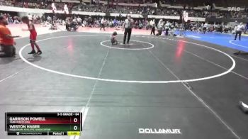 64 lbs Semifinal - Garrison Powell, Tabb Wrestling vs Weston Hager, Poquoson Athletic Association