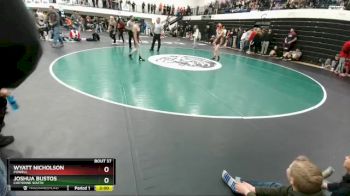 106 lbs Champ. Round 1 - Joshua Bustos, Cheyenne South vs Wyatt Nicholson, Powell