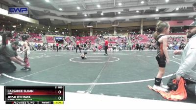 35-40 lbs Quarterfinal - Cassadee Sloan, Raw vs Jozalien Mata, Ulysses Wrestling Club