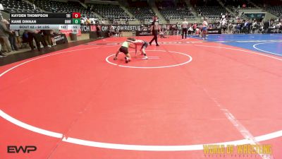 64 lbs Consi Of 16 #2 - Kayden Thompson, Tri State Hammers vs Kane Dinnan, Team Donahoe