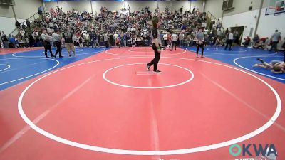 105 lbs Quarterfinal - Braxton Pinkston, Spiro Bulldog Wrestling vs Jaxon Hanford, Jenks Trojan Wrestling Club