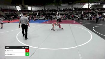 70 lbs Semifinal - Brodie Hill, Pomona Elite vs Jace Hauan, Bear Cave WC