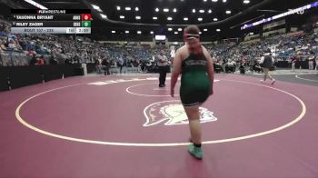 235 lbs Champ. Round 1 - Taijonna Bryant, Andover Hs vs Riley Zager, DeSoto Hs