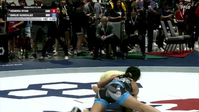 Senior Women Freestyle FS - 50 lbs Champ. Round 2 - Kendra Ryan, Cardinal WC vs Emilie Gonzalez, Iowa Women's WC/ Titan Mercury Wrestling Club (TMWC)