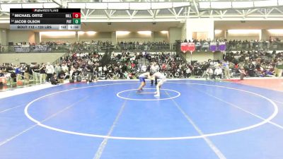 120 lbs Round Of 16 - Michael Ortiz, Hall vs Jacob Olson, Putnam