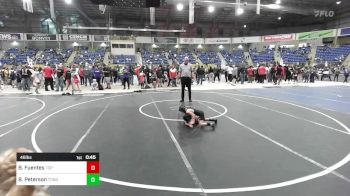 46 lbs Round Of 16 - Beau Fuentes, Top Notch WC vs Bryant Peterson, Tongue River Wrestling Clu