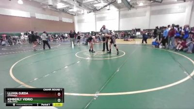 135 lbs Champ. Round 1 - Kimberly Vidrio, Adelanto vs Lluvia Ojeda, Etiwanda