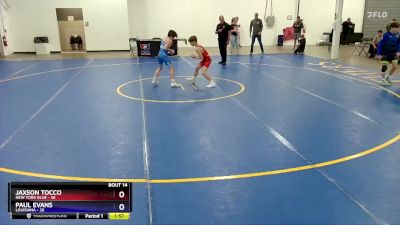 87 lbs Placement Matches (8 Team) - Jaxson Tocco, New York Blue vs Paul Evans, Louisiana