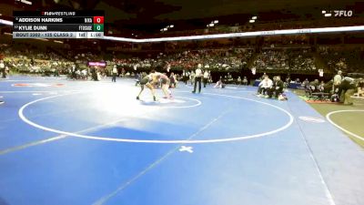 125 Class 2 lbs Semifinal - Addison Harkins, Nixa vs Kylie Dunn, Fort Osage