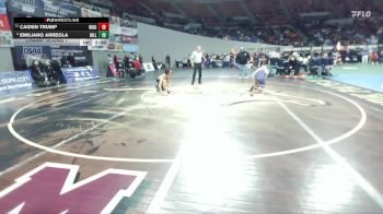 5A Boys 126 lbs Champ. Round 1 - Caiden Trump, Ridgeview Boys vs Emiliano Arreola, Hillsboro Boys