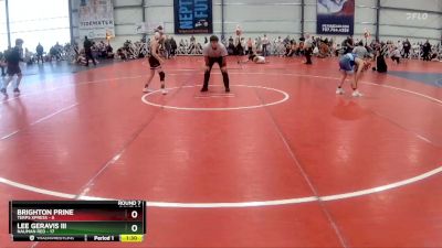 92 lbs Rd# 10- 4:00pm Saturday Final Pool - Lee Geravis III, Nauman Red vs Brighton Prine, Terps Xpress