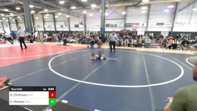 46 lbs Final - Gunnar Childress, Crater Mat Club vs Knox Massey, Crater Mat Club