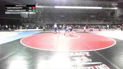 100 lbs Quarterfinal - Aliah Bertalotto, Turlock vs Hannah Consolacion, Casa Roble