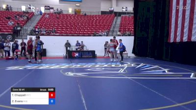 57 kg Cons 32 #1 - Tyler Chappell, Pittsburgh Wrestling Club vs Zachary Evans, Rise RTC
