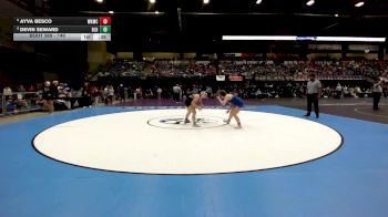 140 lbs 5th Place Match - Ayva Besco, Wichita-Kapaun Mt. Carmel HS vs Devin Seward, Basehor-Linwood HS