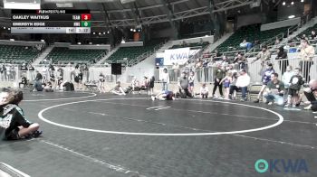 60 lbs Rr Rnd 2 - Oakley Waitkus, Team Tulsa Girls vs Emersyn Edge, NW Girls