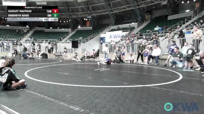 60 lbs Rr Rnd 2 - Oakley Waitkus, Team Tulsa Girls vs Emersyn Edge, NW Girls