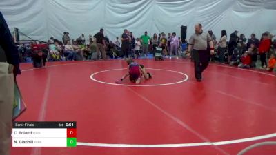 66 lbs Semifinal - Cooper Boland, York vs Noah Gladhill, York