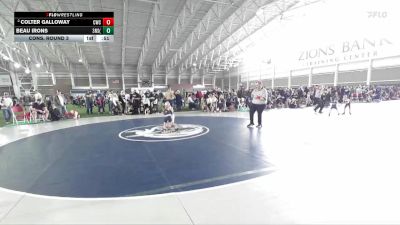 44 lbs Cons. Round 3 - Beau Irons, 3A North Sanpete (KING) vs Colter Galloway, Charger Wrestling Club