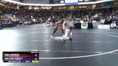 160 lbs Cons. Round 4 - Gretchen Donally, Colorado Mesa University vs Tiera Jimerson, North Central College