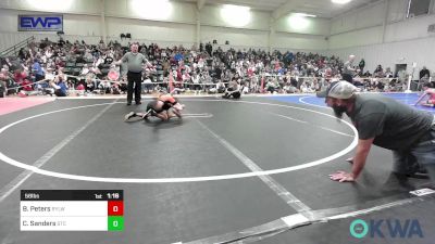 58 lbs Semifinal - Bretley (Gage) Peters, Roland Youth League Wrestling vs Cash Sanders, Sallisaw Takedown Club