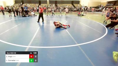 49 lbs Quarterfinal - Zander Vogt, Centurion vs Lucas Corredor, Pride Wrestling