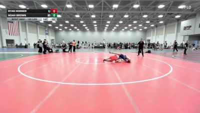 126 lbs Consi Of 8 #1 - Ryan Horner, NJ vs Noah Brown, MO