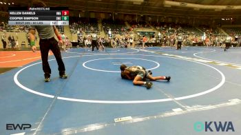 60 lbs Quarterfinal - Kellen Daniels, HURRICANE WRESTLING ACADEMY vs Cooper Simpson, Salina Wrestling Club