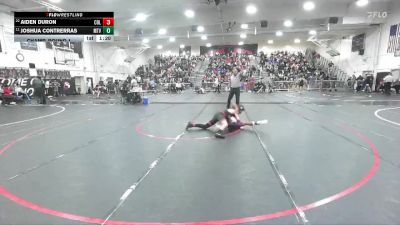 132 lbs Champ. Round 1 - Joshua Contrerras, Mountain View vs Aiden Duron, Colton