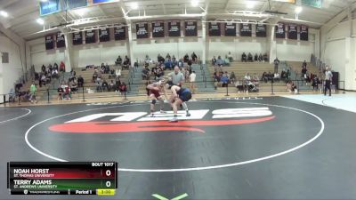 149 lbs Champ. Round 1 - Noah Horst, St. Thomas University vs Terry Adams, St. Andrews University