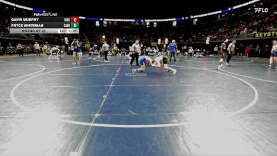 124 lbs Round Of 32 - Gavin Murphy, Kiski Area vs Pryce Whiteman, Saegertown