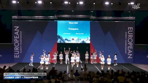 Cheer Unit - Troopers [2026 IASF L4 - Open - Coed Day 2] 2026 The European Summit