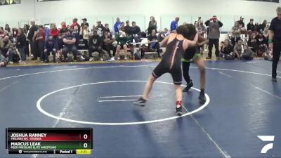 100 lbs Cons. Round 3 - Joshua Ranney, Trojans WC -Sturgis vs Marcus Leak, Peer Pressure Elite Wrestling