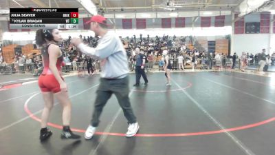 114 lbs Consolation - Cydney Rice, North Andover vs Cheyenne Alamos, New Bedford