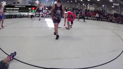 288 lbs Quarterfinal - Daylon Adams, Scottsbluff Wrestling Club vs Peyton Arner, Fairbury