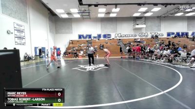 149 lbs Placement Matches (16 Team) - Marc Reyes, Skyline College vs Tobias Robert -Larson, Lassen College