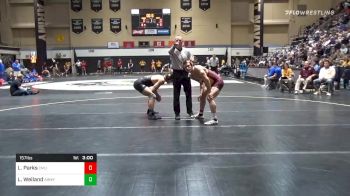 157 lbs Semifinal - Logan Parks, Central Michigan vs Luke Weiland, Army