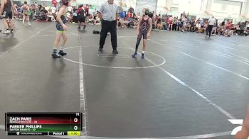 72 lbs Round 5 (6 Team) - Parker Phillips, Dayton Bandits vs Zach Paris, Revolution Elite