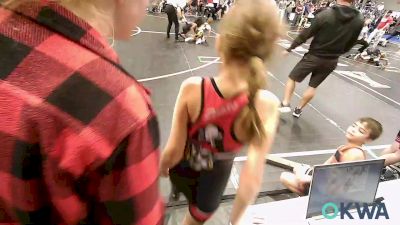 75 lbs Consi Of 4 - James Monk, Barnsdall Youth Wrestling vs Delilah Malle, Locust Grove Youth Wrestling