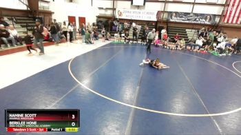 51 lbs Cons. Round 2 - Berklee Hone, Iron County Wrestling Academy vs Namine Scott, Maximus Wrestling