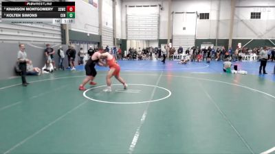 285 lbs Semifinal - Kolten Simons, Centura vs Kharson Montgomery, Smith County Wrestling Club