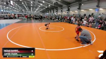 60 lbs Champ. Round 2 - Natalie Ramirez, Winnsboro Wrestling Club vs Carter Colson, West Amarillo Wrestling Club