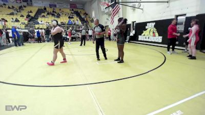 190 lbs Final - Danica Sparks, Jay Junior High vs Jayla Jones, Union Girls JH