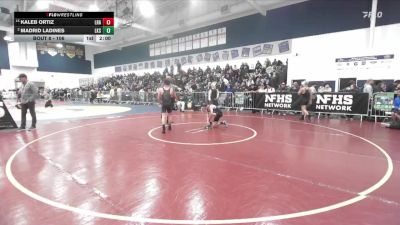 106 lbs Champ. Round 1 - Kaleb Ortiz, La Habra vs Madrid Ladines, Lakeside