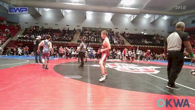 120 lbs Consi Of 8 #2 - Teddy Galligher, Barnsdall Youth Wrestling vs Levi Stallworth, Tahlequah Wrestling Club