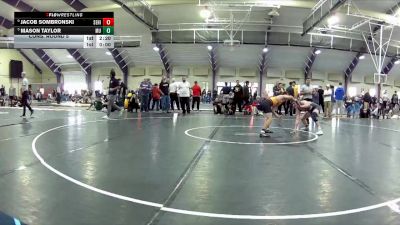 125 lbs Cons. Round 5 - Jacob Sombronski, Seton Hill vs Mason Taylor, Mount Union