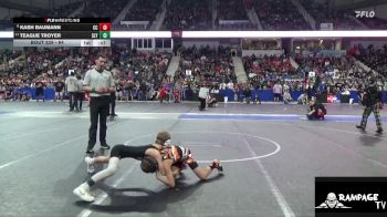 64 lbs Champ. Round 1 - Teague Troyer, Slyfox vs Kash Baumann, Clay County